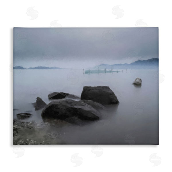 stupell industries Kim Curinga | Foggy Sea Landscape Wall Art