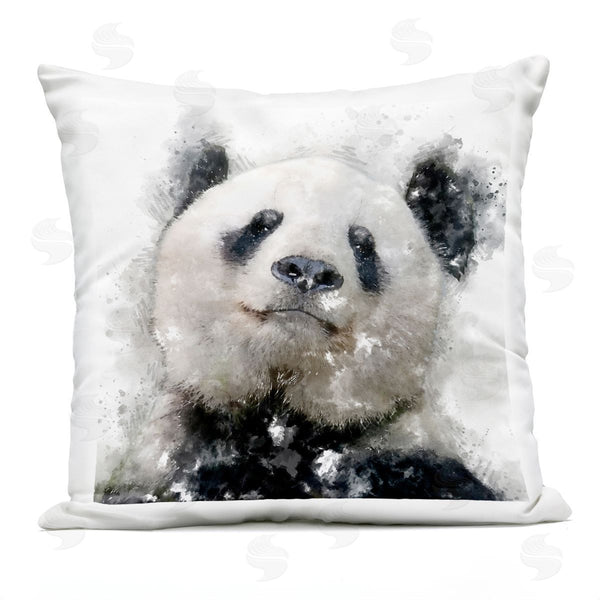 Stupell Industries Kim Curinga | Happy Panda Abstract Animal Printed Throw Pillow