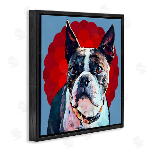 Stupell Industries Kim Curinga | Terrier Dog Red Pop Art