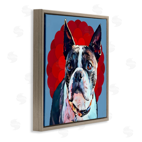 Stupell Industries Kim Curinga | Terrier Dog Red Pop Art
