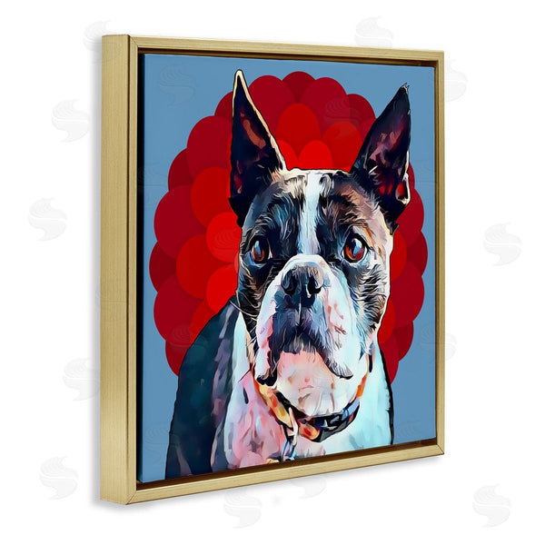 Stupell Industries Kim Curinga | Terrier Dog Red Pop Art
