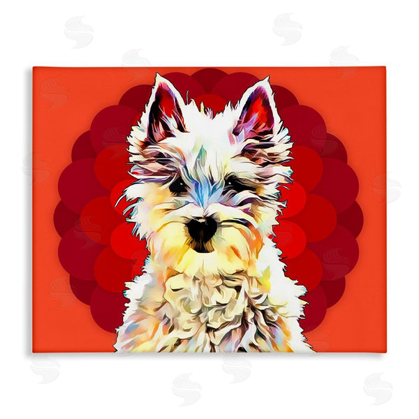 stupell industries Kim Curinga | Westie Dog Red Pop Art