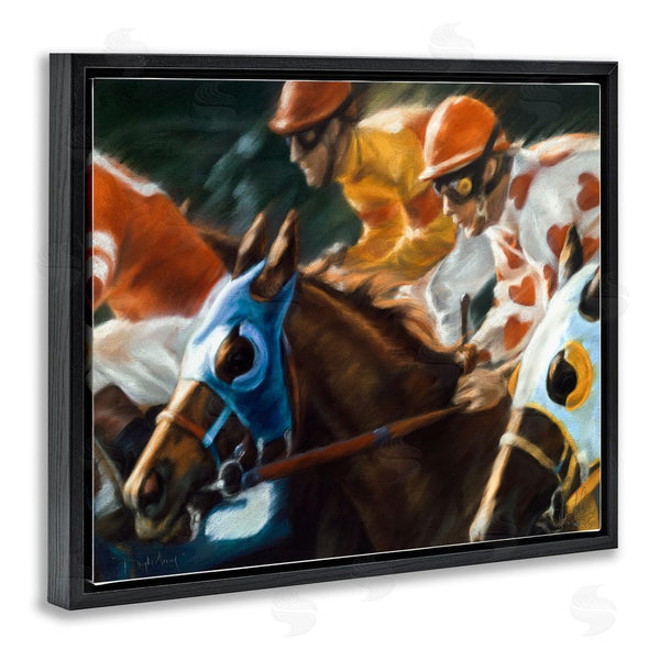 Stupell Industries Kim McElroy | Equestrian Jockeys Racing Wall Art