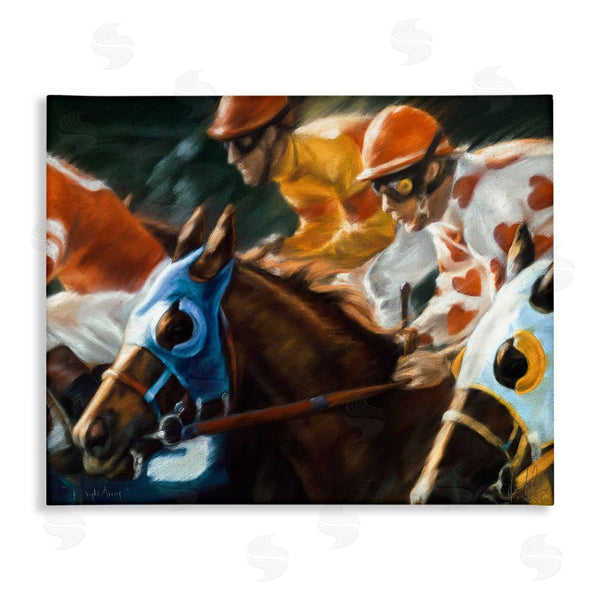 stupell industries Kim McElroy | Equestrian Jockeys Racing Wall Art