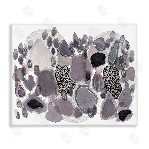 stupell industries Kim Rupe | Abstract Grey Black Drips
