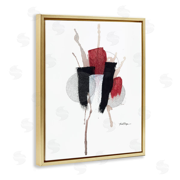 Stupell Industries Kim Rupe | Abstract Stained Pointillism Shapes