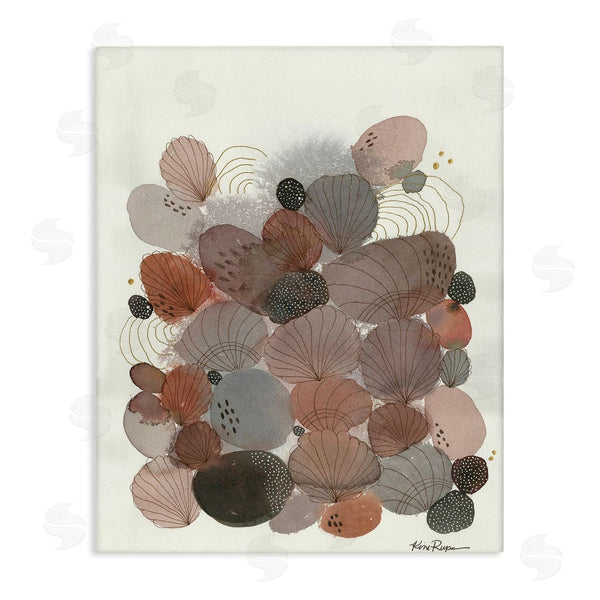 stupell industries Kim Rupe | Warm Abstract Stones and Shells