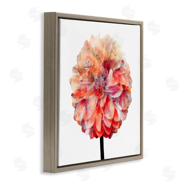 Stupell Industries Kimberly Allen | Bright Coral Watercolor Bloom