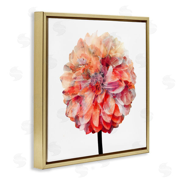 Stupell Industries Kimberly Allen | Bright Coral Watercolor Bloom