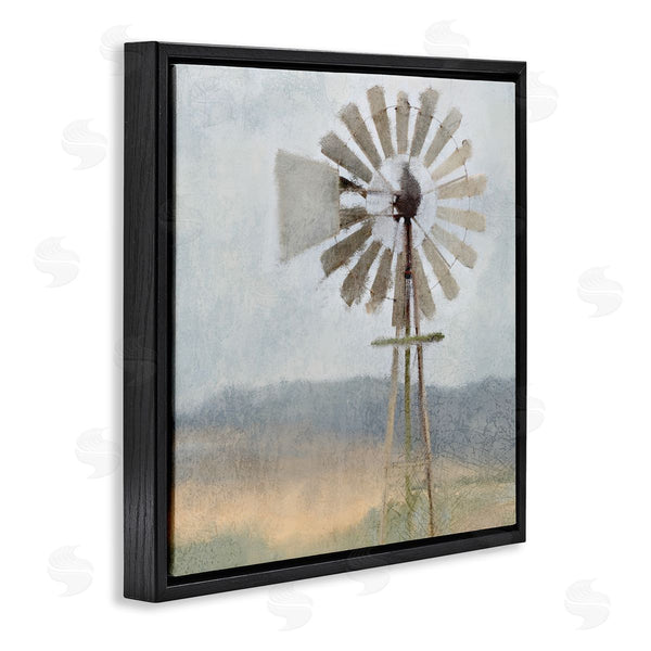 Stupell Industries Kimberly Allen | Neutral Blue Windmill Breeze