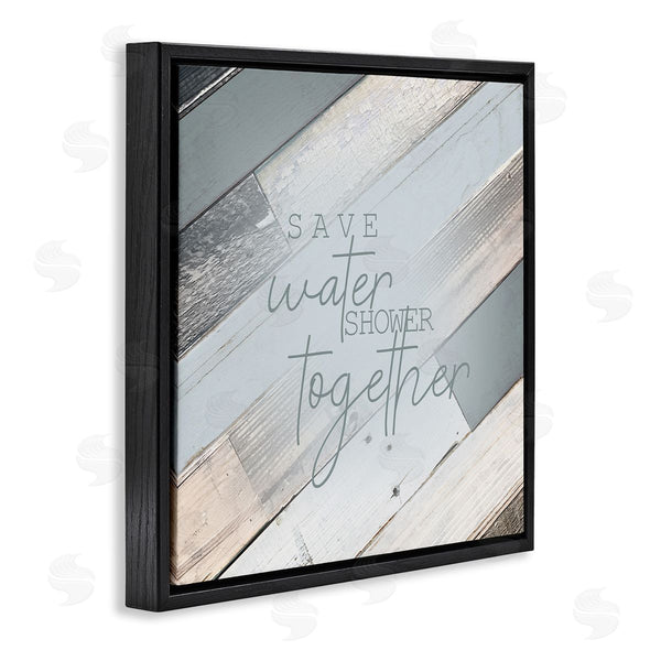 Stupell Industries Kimberly Allen | Planked Shower Together Phrase