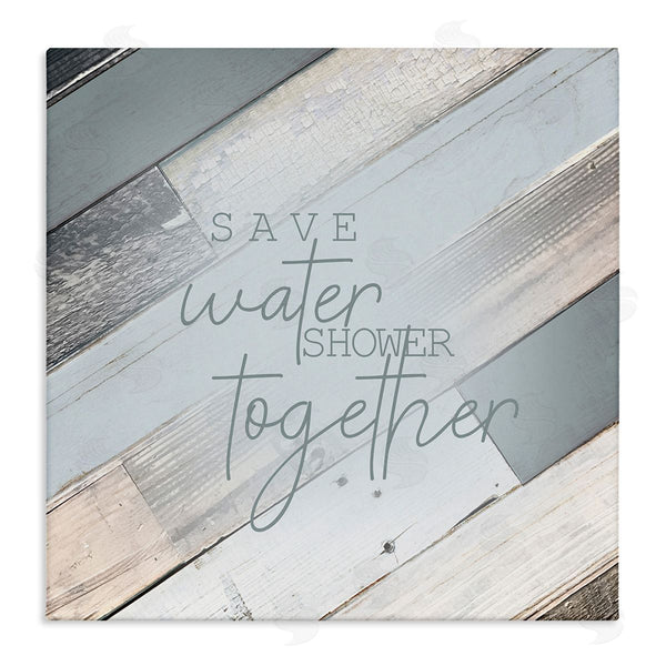 stupell industries Kimberly Allen | Planked Shower Together Phrase