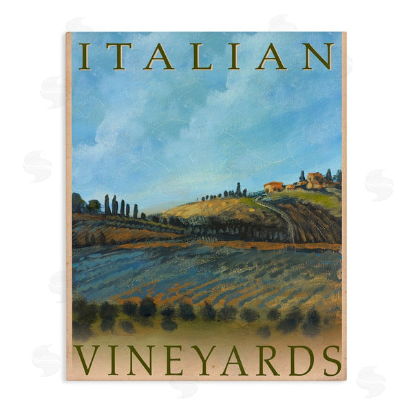 stupell industries Kingsley | Italian Vineyards Vintage Poster Wall Art