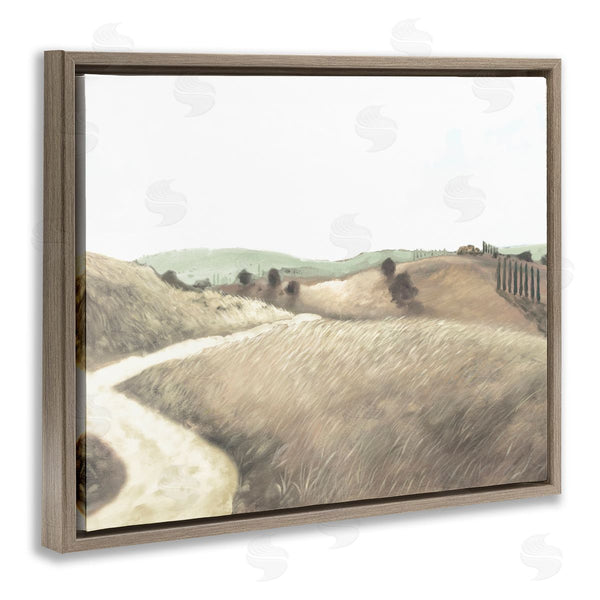 Stupell Industries Kingsley | Rural Hill Slopes Perspective Trail Wheat Grasslands Path Wall Art