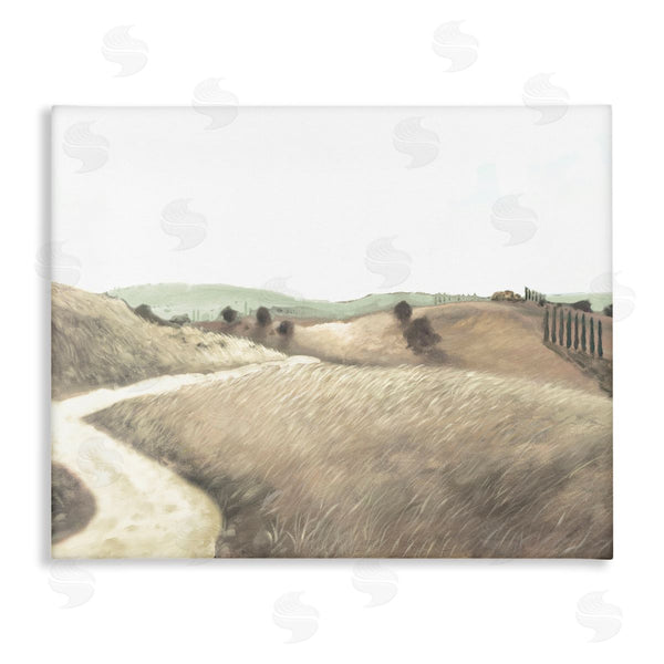 stupell industries Kingsley | Rural Hill Slopes Perspective Trail Wheat Grasslands Path Wall Art