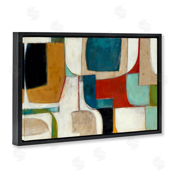 Stupell Industries Kippi Leonard | Abstract Cubism Shapes