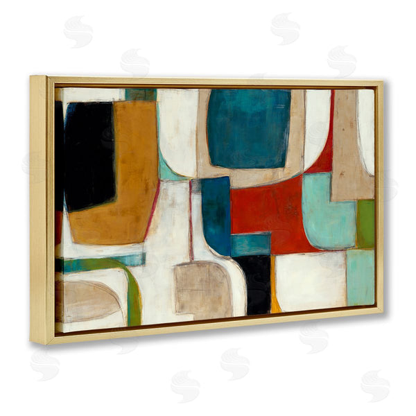 Stupell Industries Kippi Leonard | Abstract Cubism Shapes