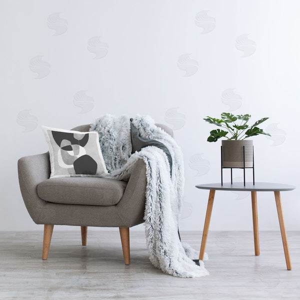 Stupell Industries Kippi Leonard | Abstract Sharp Cutouts Printed Throw Pillow