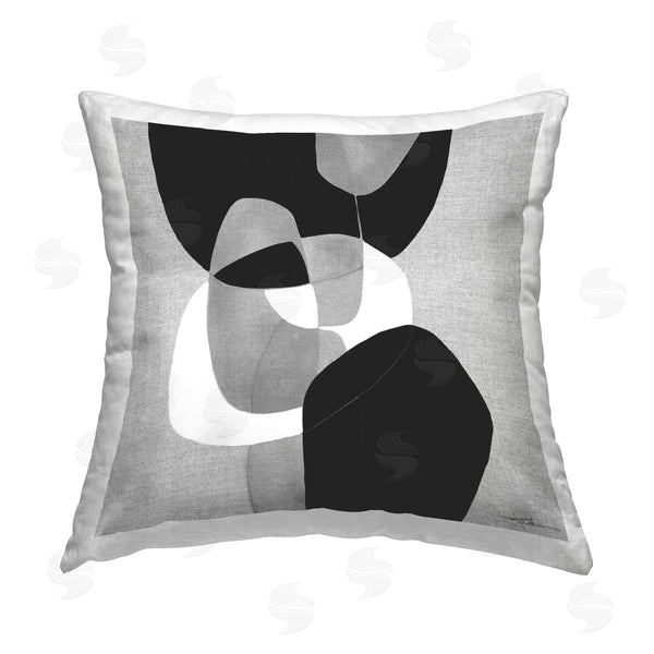 stupell industries Kippi Leonard | Abstract Sharp Cutouts Printed Throw Pillow