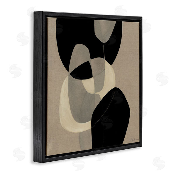 Stupell Industries Kippi Leonard | Neutral Shapes Abstract Brown Black