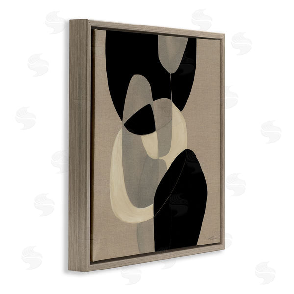 Stupell Industries Kippi Leonard | Neutral Shapes Abstract Brown Black