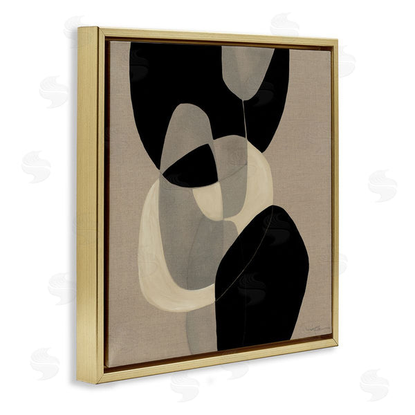 Stupell Industries Kippi Leonard | Neutral Shapes Abstract Brown Black