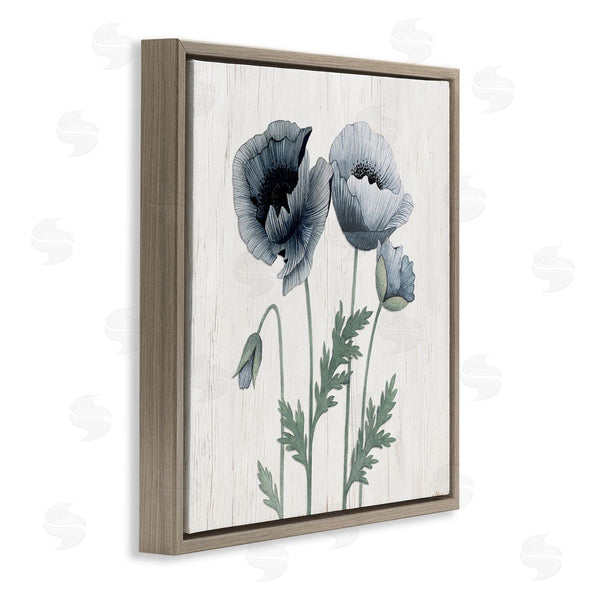 Stupell Industries Kourtni Gunn | Spring Poppy Blossoms Budding Flowers Rustic Design Wall Art