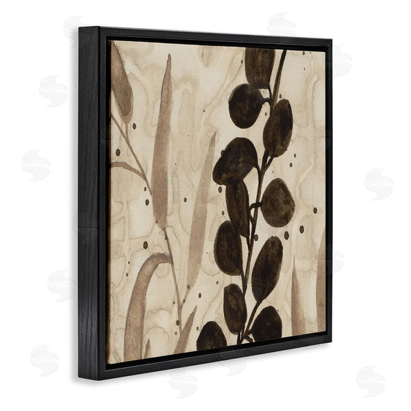 Stupell Industries Krinlox | Asymmetrical Natural Leaves