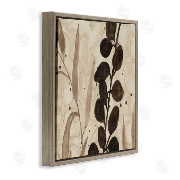 Stupell Industries Krinlox | Asymmetrical Natural Leaves