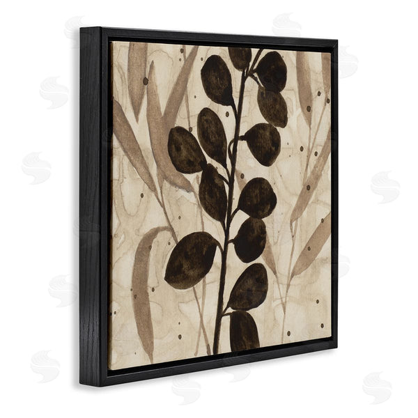 Stupell Industries Krinlox | Beige & Brown Natural Leaves