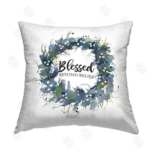 Stupell Industries Krinlox | Blessed Beyond Belief Printed Throw Pillow