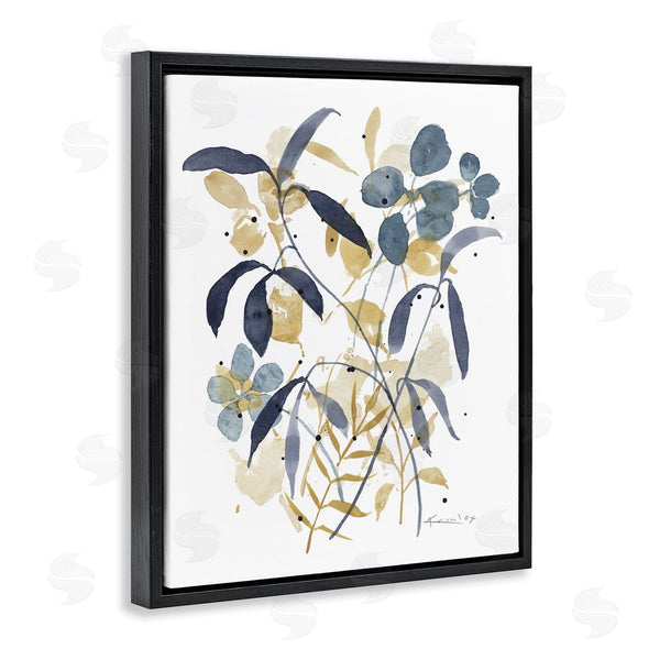 Stupell Industries Krinlox | Blue & Yellow Plant Impressions