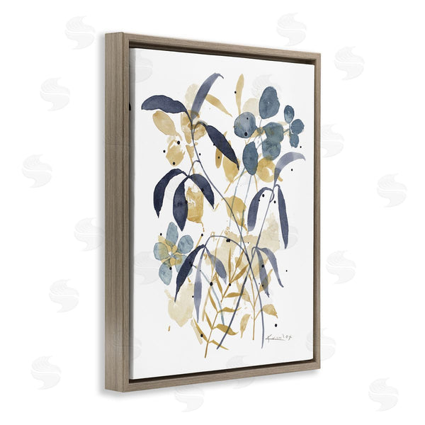 Stupell Industries Krinlox | Blue & Yellow Plant Impressions