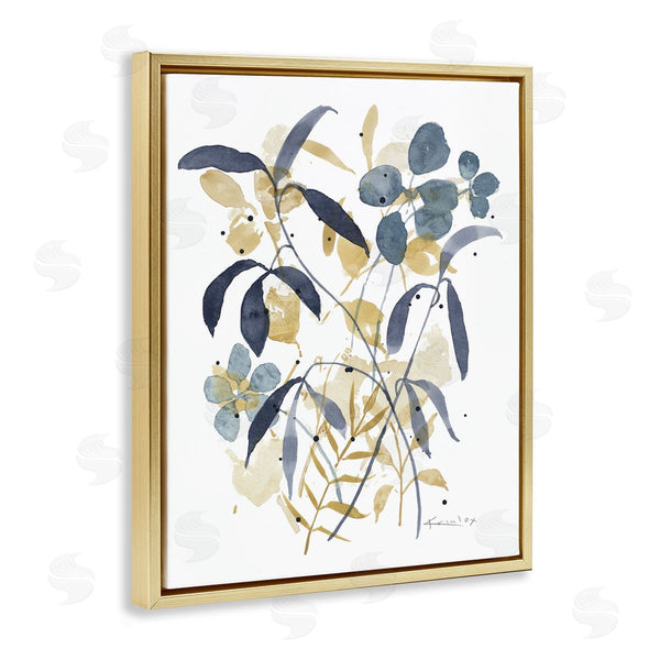 Stupell Industries Krinlox | Blue & Yellow Plant Impressions
