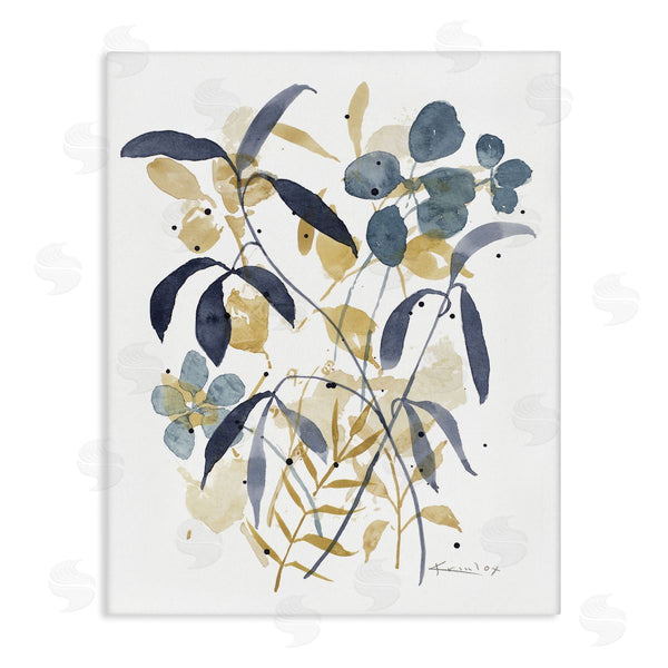 stupell industries Krinlox | Blue & Yellow Plant Impressions