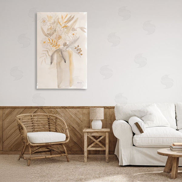 Stupell Industries Krinlox | Earthy Soft Flower Vase Wall Art