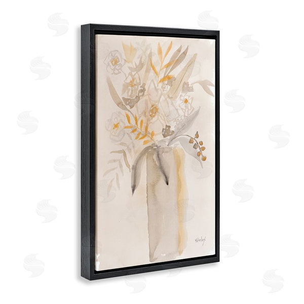 Stupell Industries Krinlox | Earthy Soft Flower Vase Wall Art