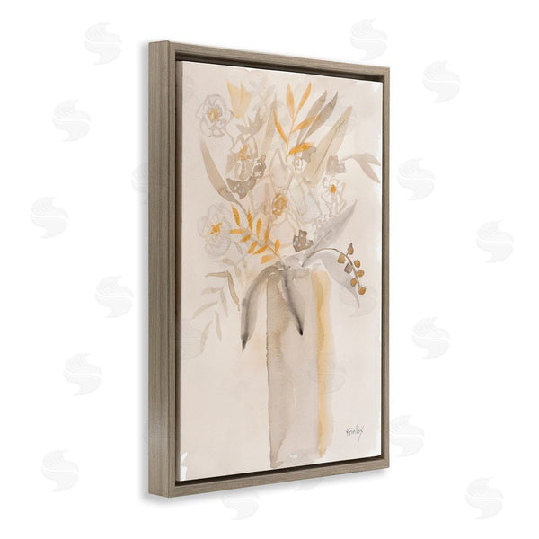 Stupell Industries Krinlox | Earthy Soft Flower Vase Wall Art