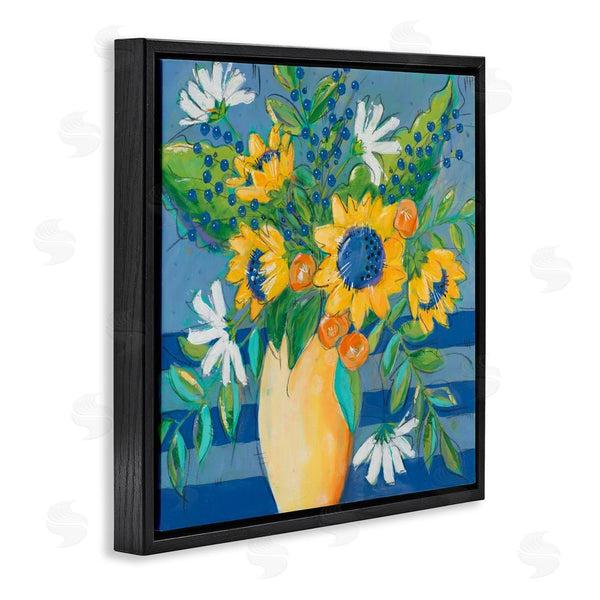 Stupell Industries Krinlox | Floral Bursts Among The Blue Wall Art
