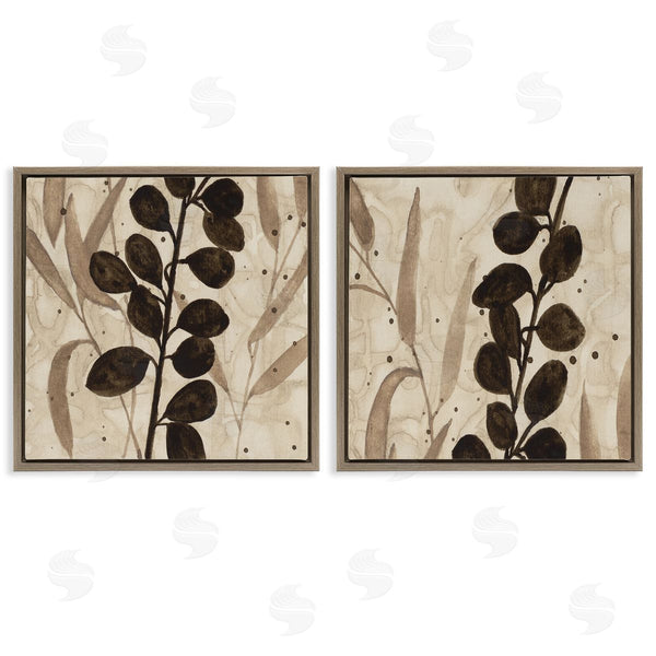 Stupell Industries Krinlox | Natural Tone Sprouting Leaves