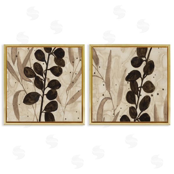 Stupell Industries Krinlox | Natural Tone Sprouting Leaves
