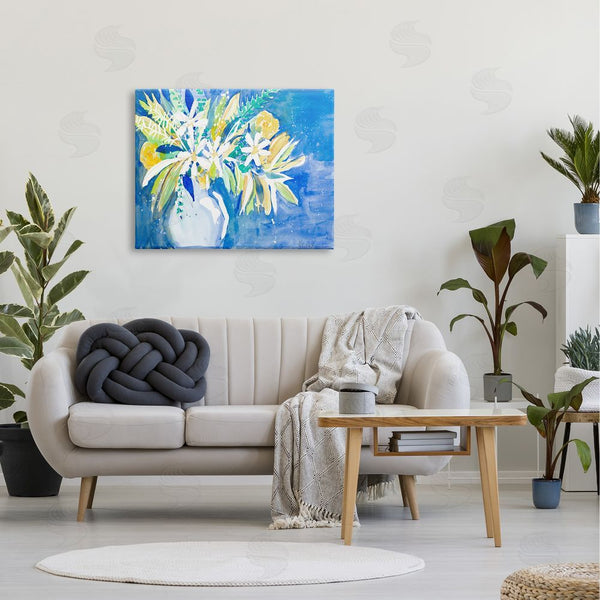 Stupell Industries Krinlox | Yellow Daisy Rose Bouquet Modern Abstract Painting Wall Art