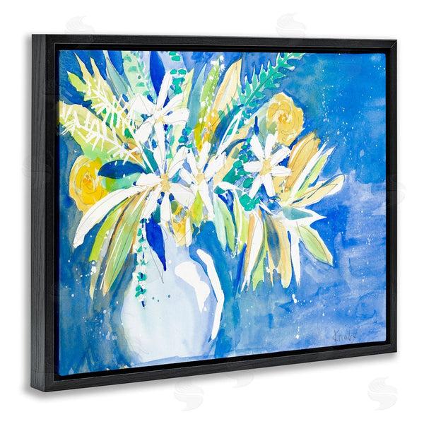 Stupell Industries Krinlox | Yellow Daisy Rose Bouquet Modern Abstract Painting Wall Art