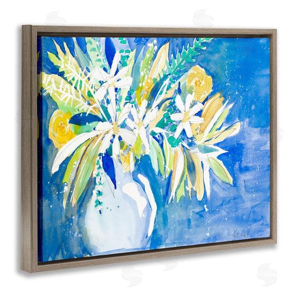Stupell Industries Krinlox | Yellow Daisy Rose Bouquet Modern Abstract Painting Wall Art