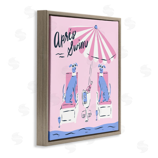 Stupell Industries Krissy Mast | Apres Swim Greyhounds Wall Art