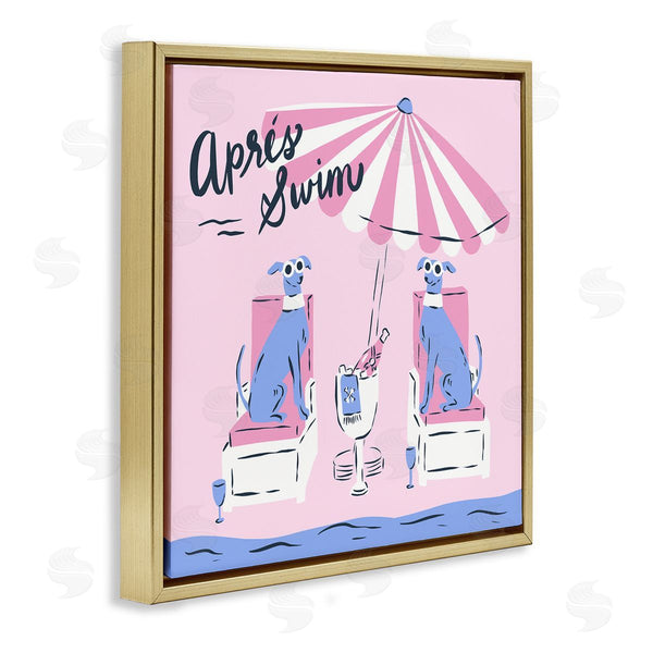 Stupell Industries Krissy Mast | Apres Swim Greyhounds Wall Art