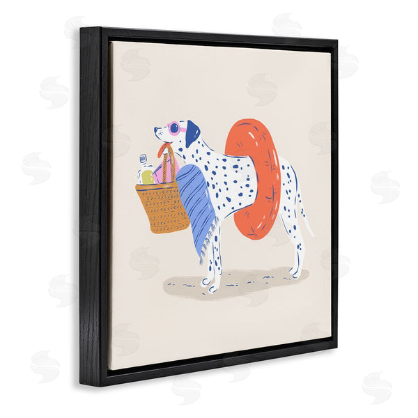 Stupell Industries Krissy Mast | Beach Bag Floatie Dalmatian Wall Art