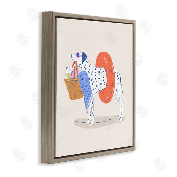 Stupell Industries Krissy Mast | Beach Bag Floatie Dalmatian Wall Art