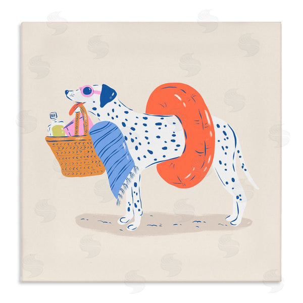stupell industries Krissy Mast | Beach Bag Floatie Dalmatian Wall Art