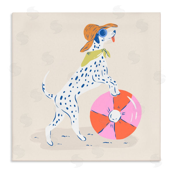 stupell industries Krissy Mast | Beach Ball Dalmatian